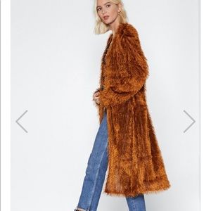 NWT Shaggy duster by Nasty Gal